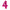 1 Bougie Chiffre 4 Rose 9.3cm - Amscan