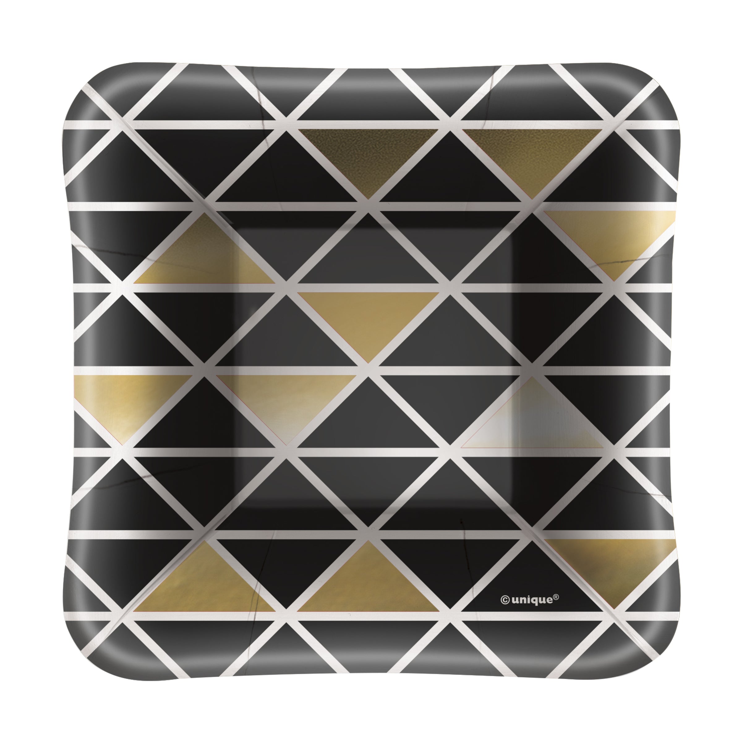 8 plateaux carrés Nouvel - Glittering New Year Chic Party