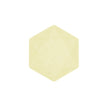 6 Assiettes Hexagonales Décor Jaune 15cm - Amscan