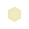 6 Assiettes Hexagonales Décor Jaune 15cm - Amscan