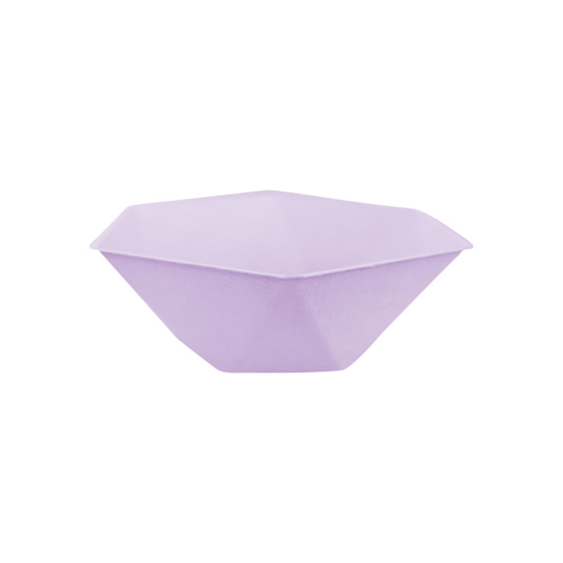 6 Bols Hexagonaux Décor Violet 15.8cm - Amscan