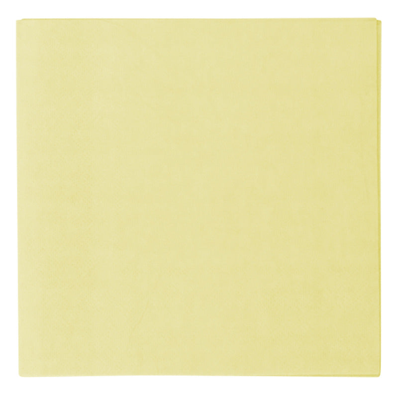 20 Serviettes Papier Décor Jaune 33cm - Amscan