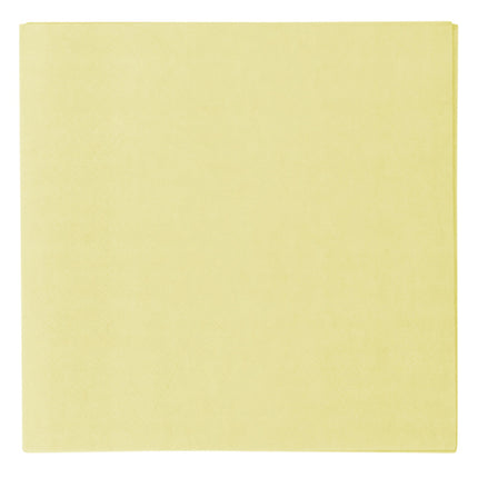 20 Serviettes Papier Décor Jaune 33cm - Amscan