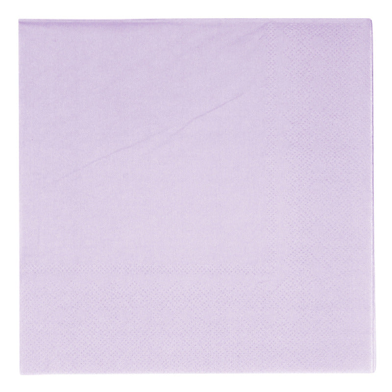 20 Serviettes Papier Décor Violet 33cm - Amscan