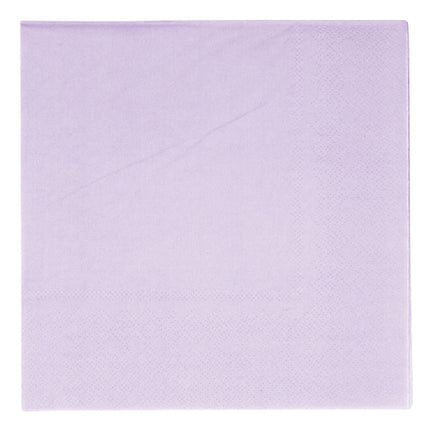 20 Serviettes Papier Décor Violet 33cm - Amscan
