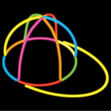 1 Casquette Baton Lumineux - Amscan