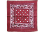 bandana style cachemire bordeaux