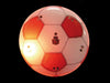 badge/magnet led football rouge & blanc