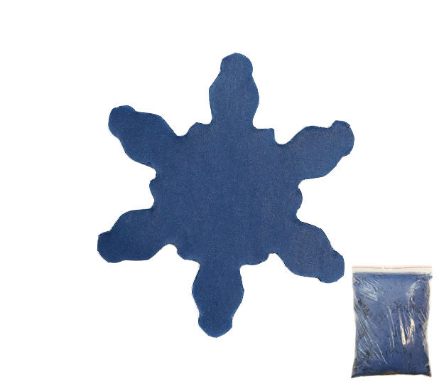 confettis de scène flocon 1kg bleu slowfall