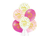 lot de 6 ballons de fête motif baby girl mix 30cm