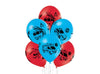 lot de 6 ballons de fête motif véhicules de secours mix