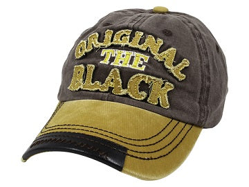 casquette coton vintage the original black jaune gris