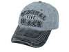 casquette coton vintage the original black gris