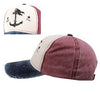 casquette coton vintage ancre change tide bleu blanc rouge