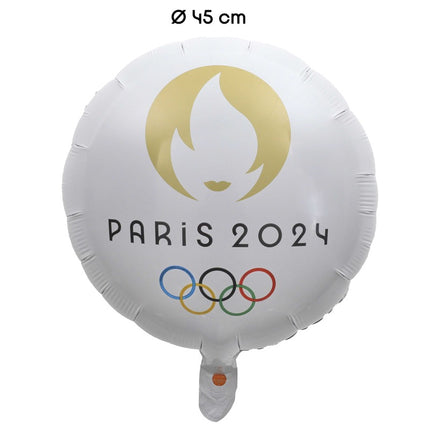 Ballon Aluminium Rond Blanc 18