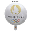 Ballon Aluminium Rond Blanc 18