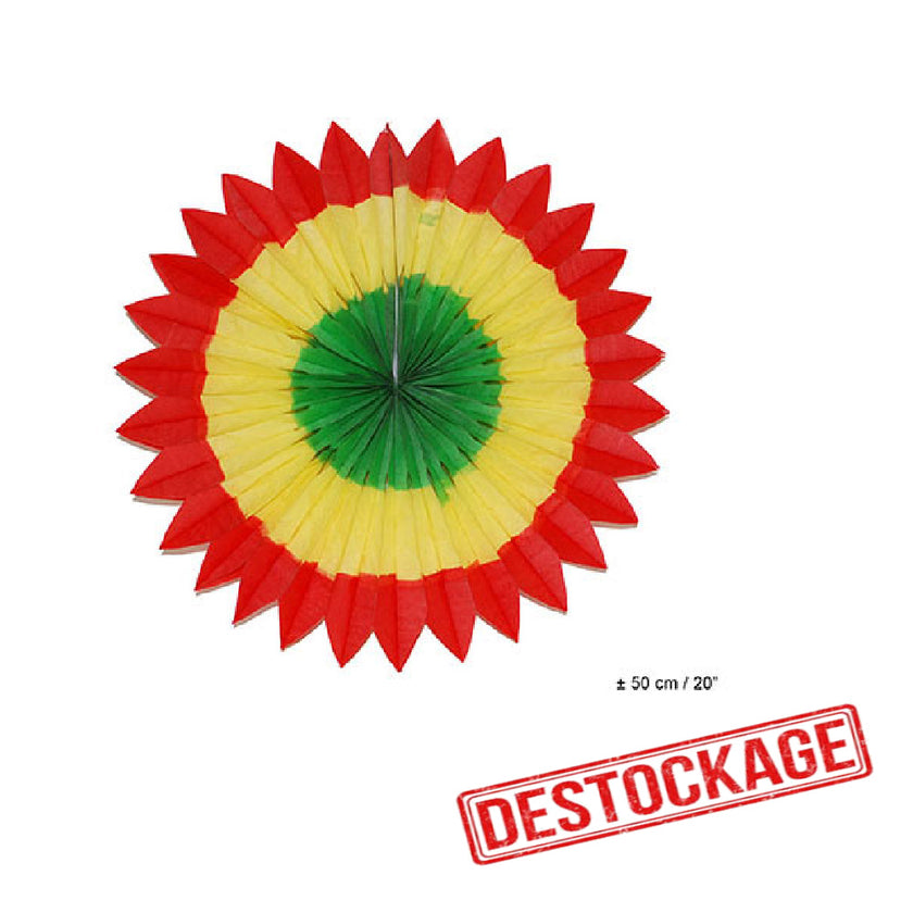 rosace rouge jaune vert 50cm