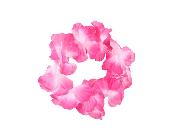 bracelet de fleurs tahiti hawaï rose blanc