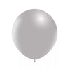 5 Ballons Latex Standard Gris 18