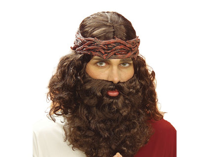 perruque & barbe de messie prophète adulte