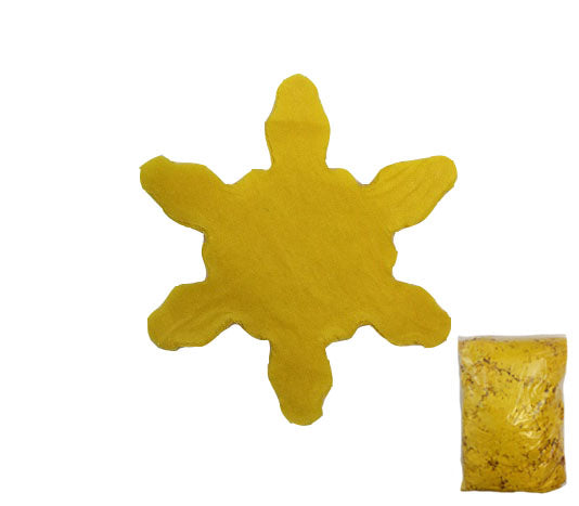 confettis de scène flocon 1kg jaune slowfall