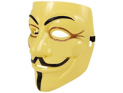 masque anonyme jaune