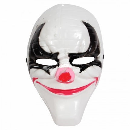 masque de clown démoniaque blanc