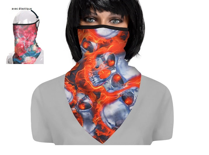 foulard de protection avec attache-oreilles st-001