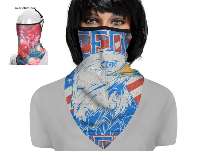 foulard de protection avec attache-oreilles st-003