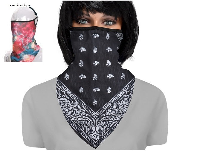 foulard de protection avec attache-oreilles st-027