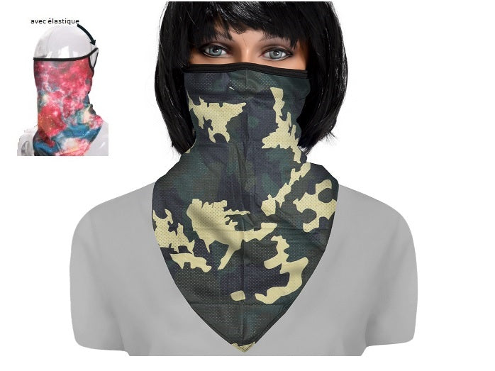 foulard de protection avec attache-oreilles st-030