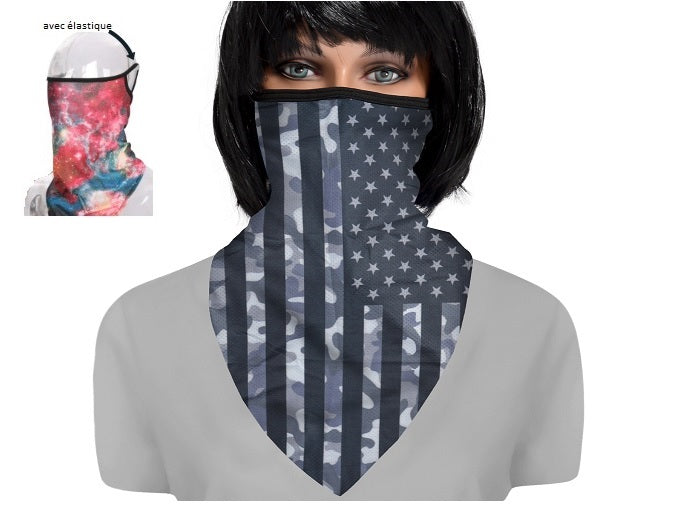 foulard de protection avec attache-oreilles st-035