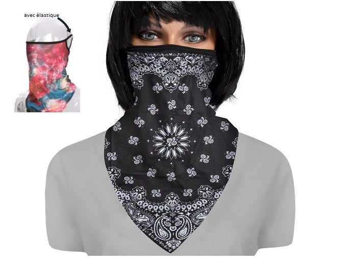foulard de protection avec attache-oreilles st-036