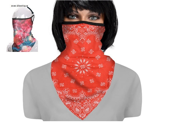 foulard de protection avec attache-oreilles st-037