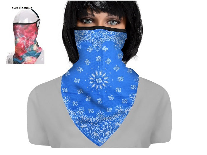 foulard de protection avec attache-oreilles st-038