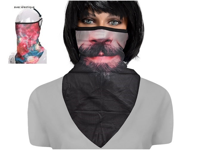 foulard de protection avec attache-oreilles st-044