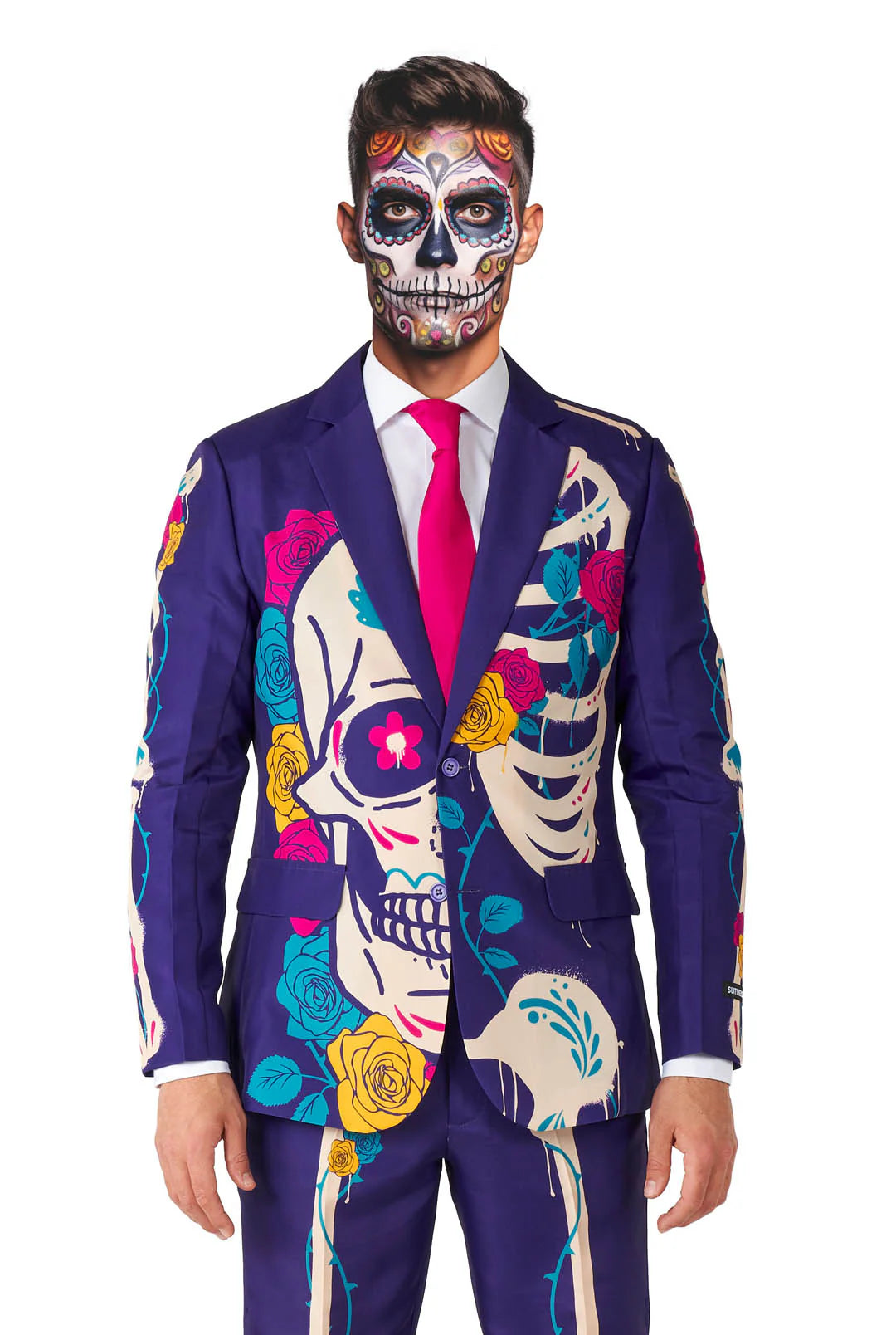 Costume Suitmeister Sugar Skull Purple