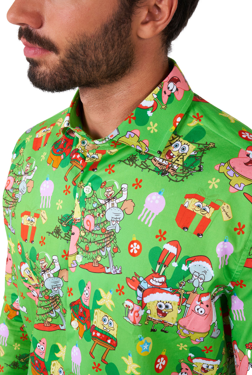Chemise OppoSuits SHIRT LS SpongeBob™ Christmas