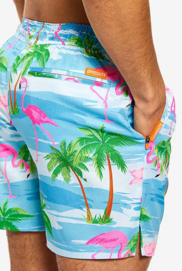 Short de bain OppoSuits Flamingguy