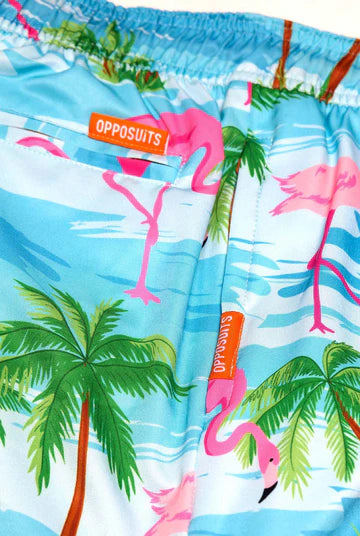 Short de bain OppoSuits Flamingguy