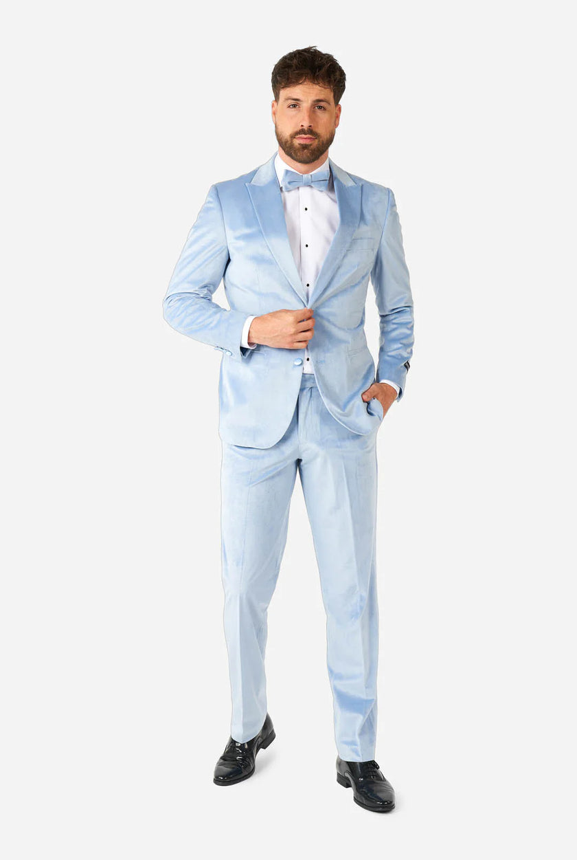 Costume OppoSuits Vintage Blue Velvet
