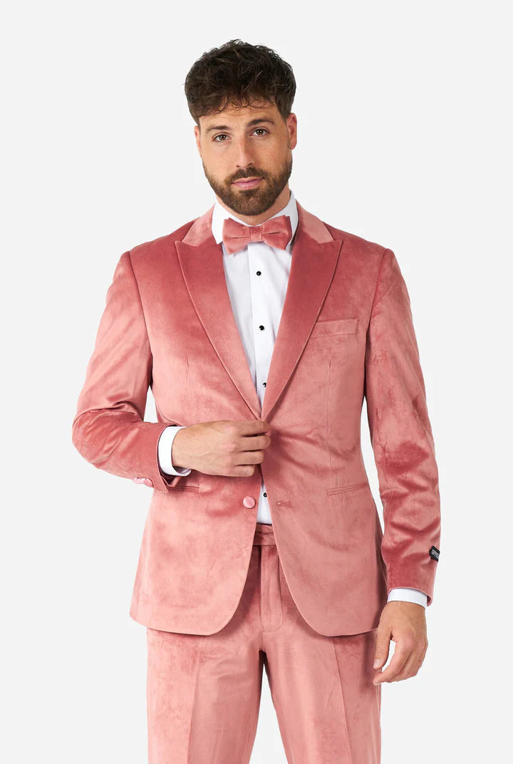 Costume OppoSuits Vintage Pink Velvet