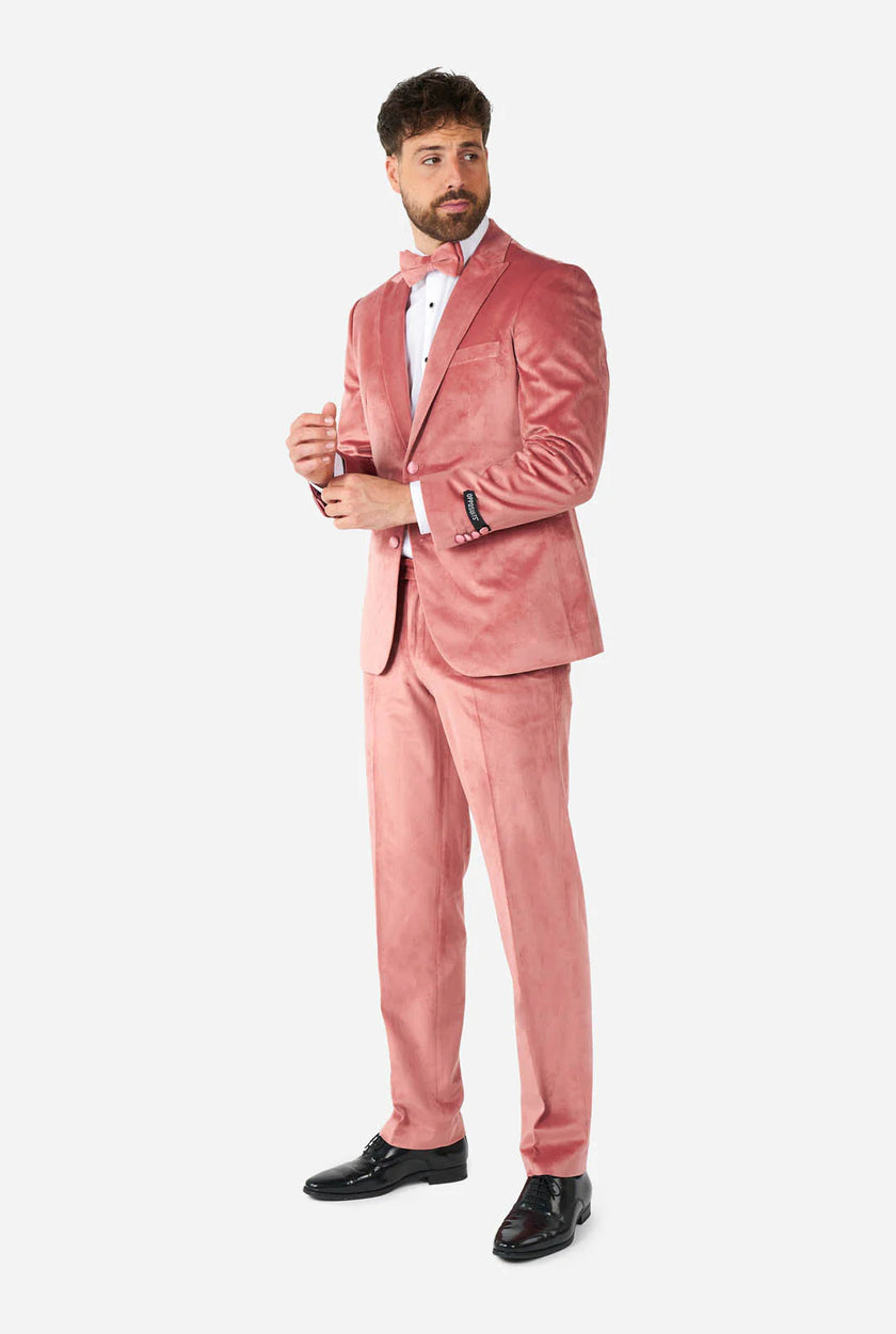 Costume OppoSuits Vintage Pink Velvet