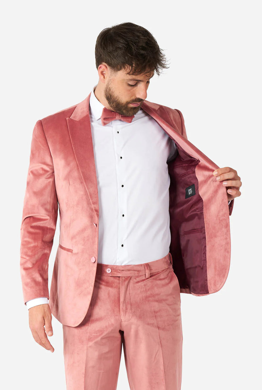 Costume OppoSuits Vintage Pink Velvet