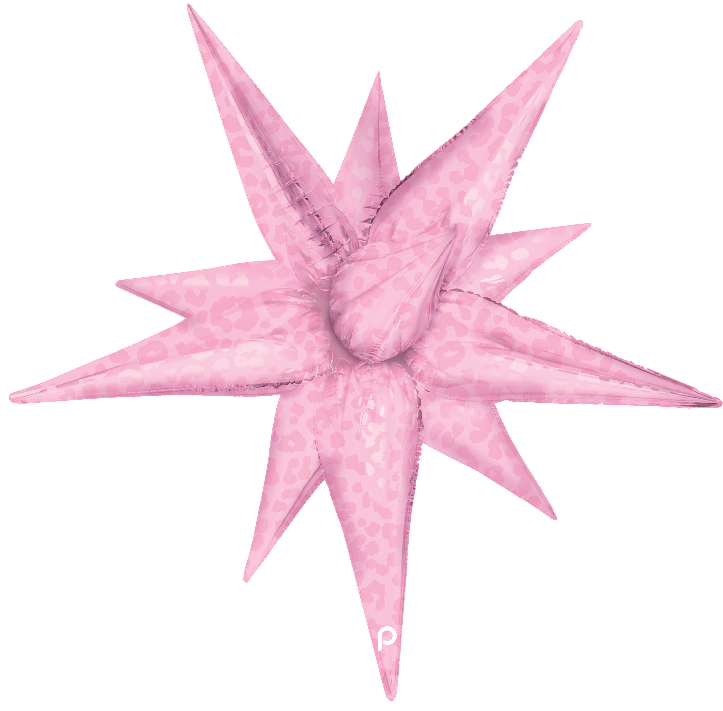 26” Light Pink Matte & Shiny Leopard Print Starburst - Prima