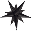 40” Black Satin Starburst - Prima