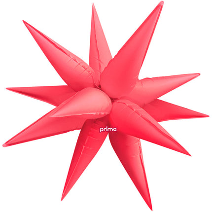 1 Ballon Starburst Electric Coral 40
