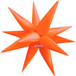 1 Ballon Starburst Electric Orange 26