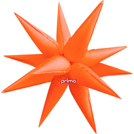 1 Ballon Starburst Electric Orange 26