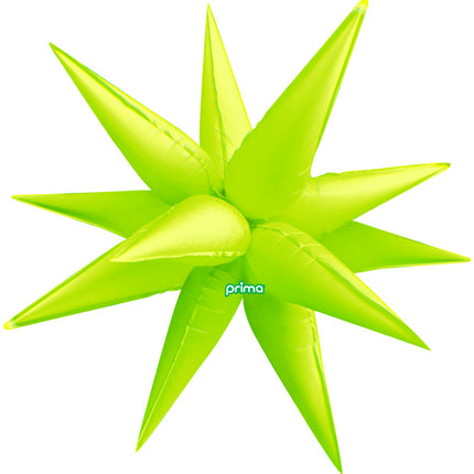 1 Ballon Starburst Electric Jaune 40